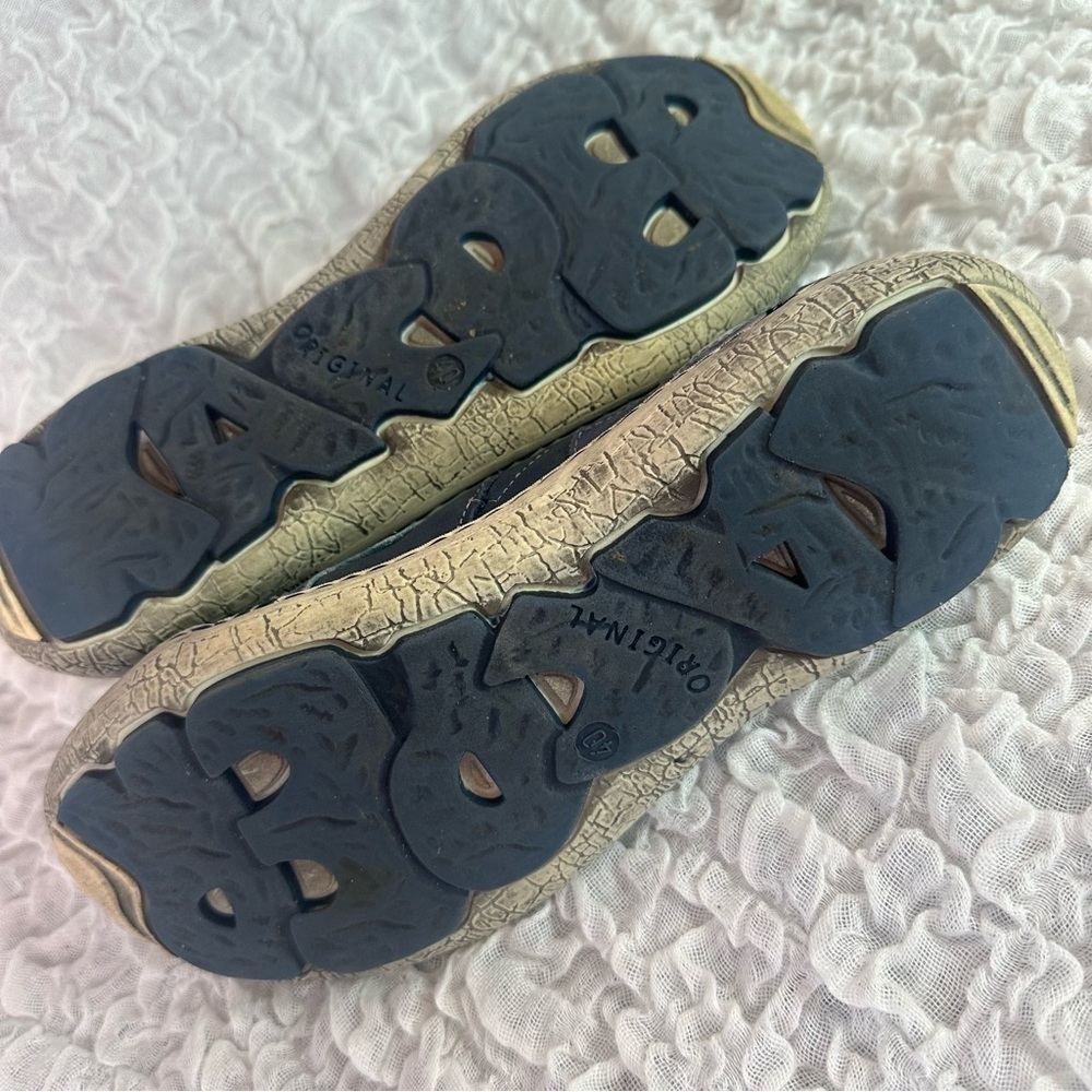 Kacper Blue Leather Distresses Shoes EU40 /US8 - Picture 8 of 13